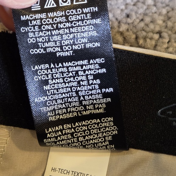 NWT GREG NORMAN Men's 32 X 34 Golf Pants Light Khaki Flat Front Microfiber - Picture 10 of 11